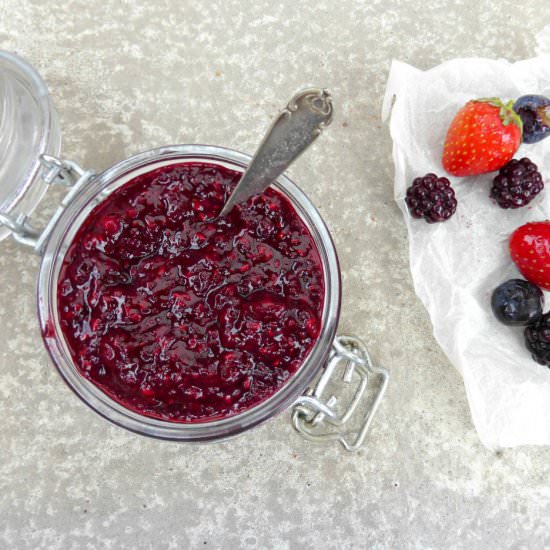 Berry, Lemon and Chia Jam
