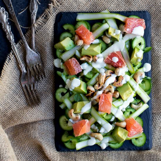 Grapefruit and Avocado Salad
