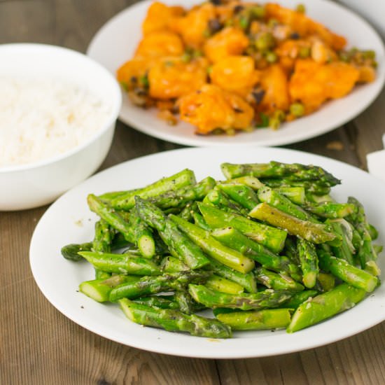 Sauteed Garlic Asparagus