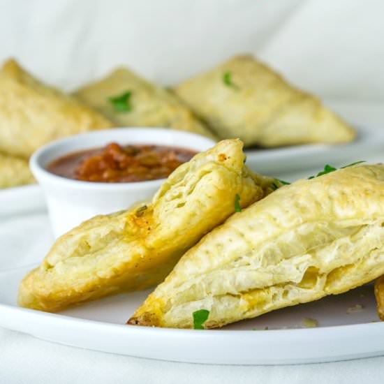 Black Bean Puff Pastry Triangles