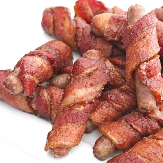 Bacon-Wrapped Sausages