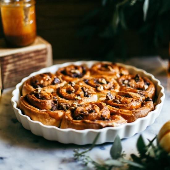 Dark Chocolate&Salted Caramel Rolls