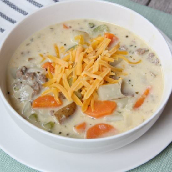 Cheeseburger Soup