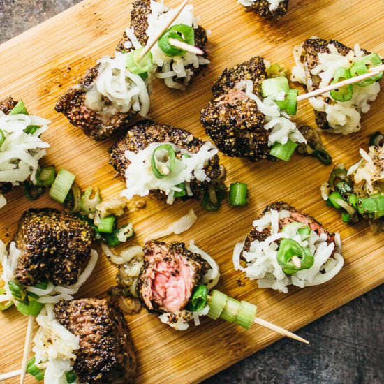 Peppered Steak Bites