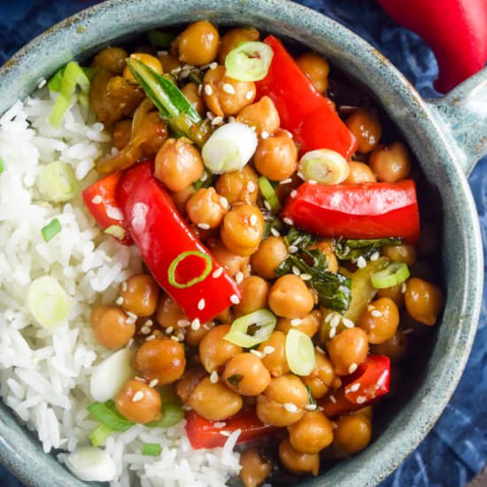 Kung Pao Chickpeas
