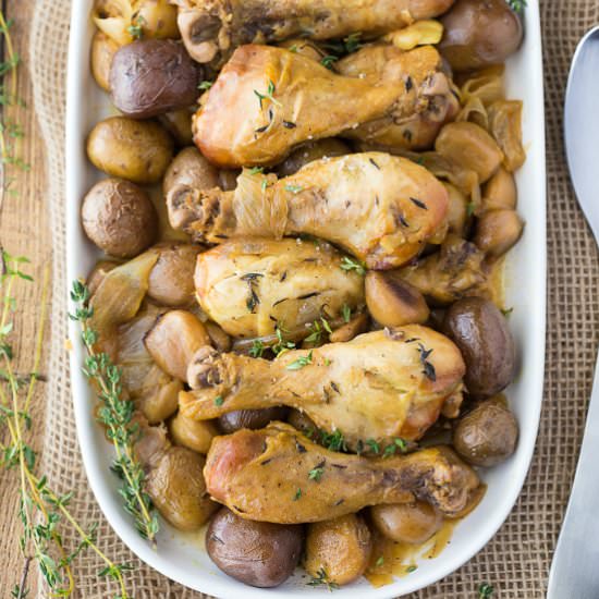 Slow Cooker 40 Clove Garlic Chicken