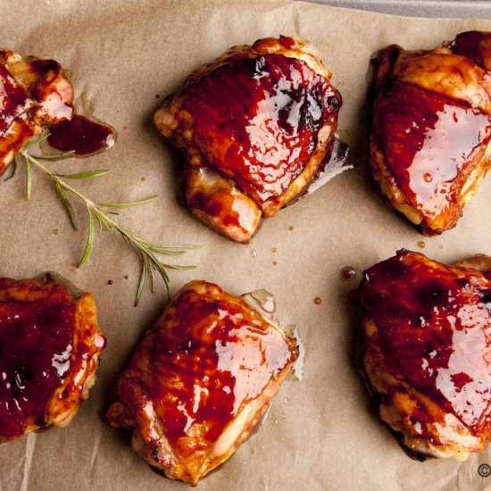Pomegranate Glazed Chicken