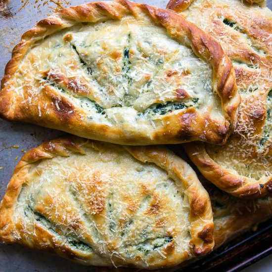 Ricotta and Spinach Calzones