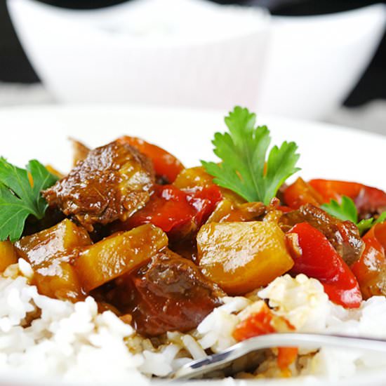 Slow Cooker Sweet and Sour Pork