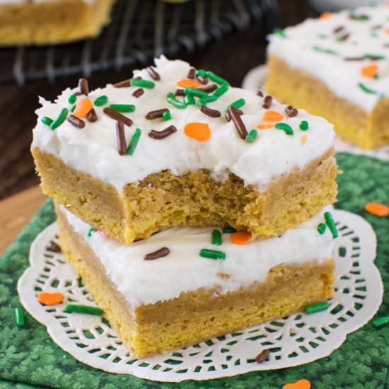 Pumpkin Spice Sugar Cookie Bars