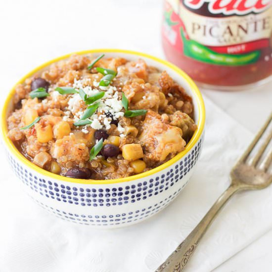 Slow Cooker Mexican Quinoa Dip