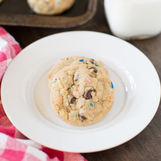 Chocolate Chip Sprinkle Cookies