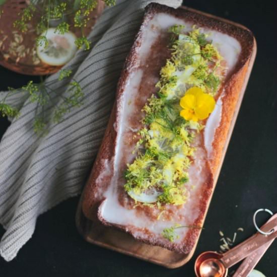 Lemon and Fennel Drizzle Cake
