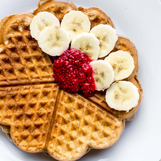 Vegan Cinnamon Waffles