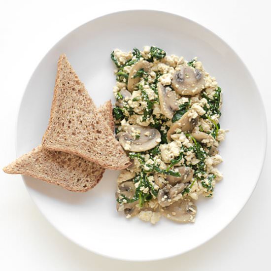 Mushroom Tofu Scramble