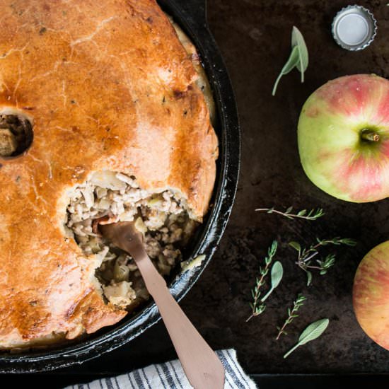Pork, Apple and Ale Pie