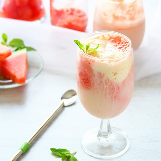 Watermelon Soda Float