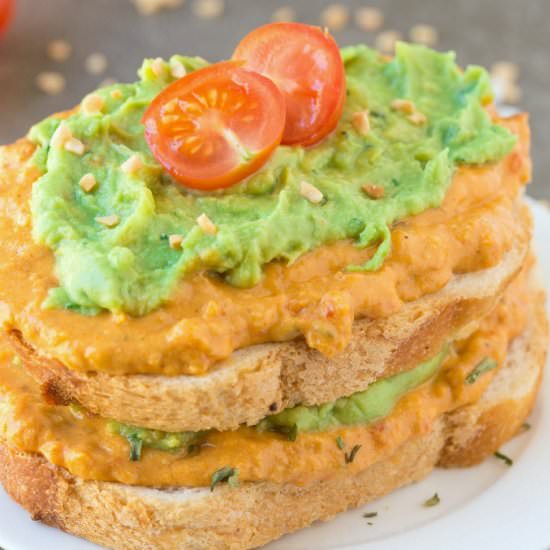 Smashed Sweet Potato Toast