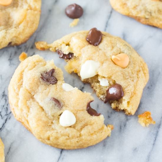 Thin Chewy Chocolate Chip Cookies