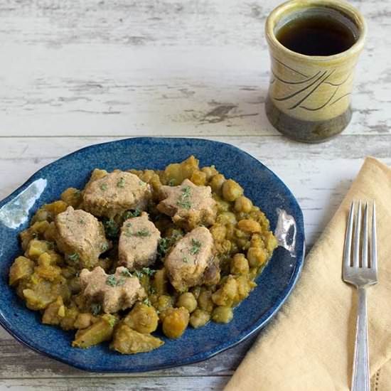 Vegan Slow Cooker Curry Pot Pie