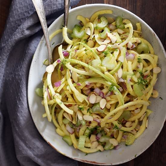 Spiralized Indian Waldorf Salad