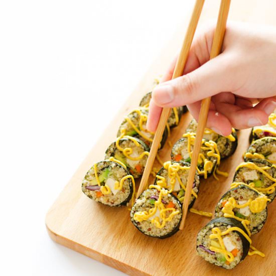 Coconut Tempura Tofu Sushi