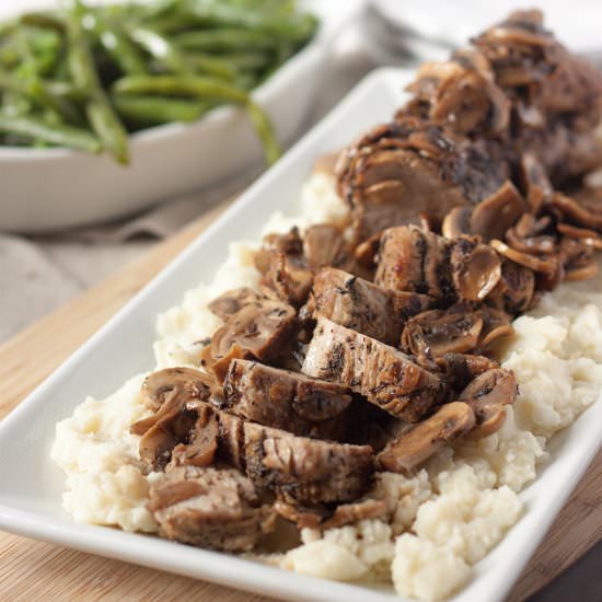 Pork Tenderloin with Mushrooms