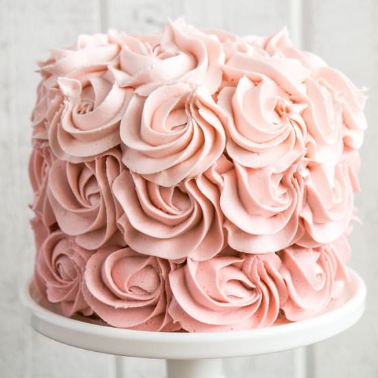 How to Make an Ombré Rosette Cake