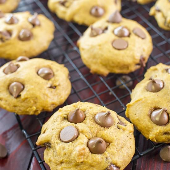 Pumpkin Chocolate Chip Cookies