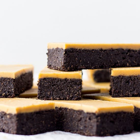Chocolate Peanut Butter Fudge Bars