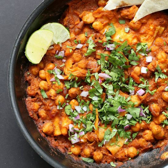 Chickpea Chilaquiles