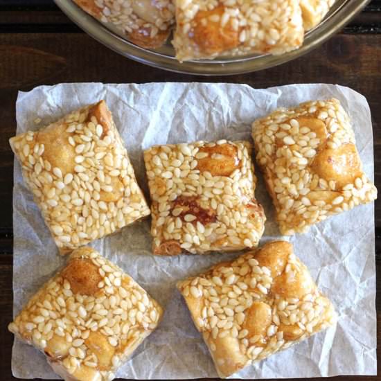 Peanut Sesame Bars