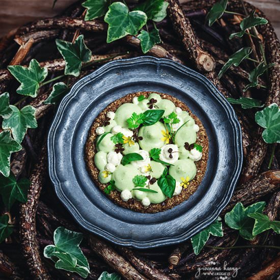 Quinoa Tart Zucchini and Chantilly