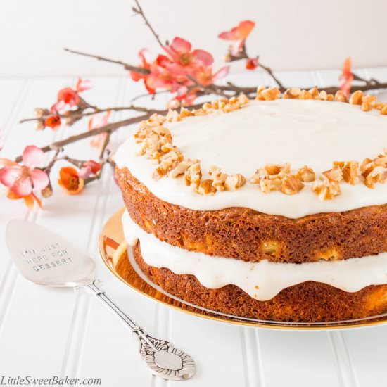 Carrot Cake w/ Yogurt Cream Cheese