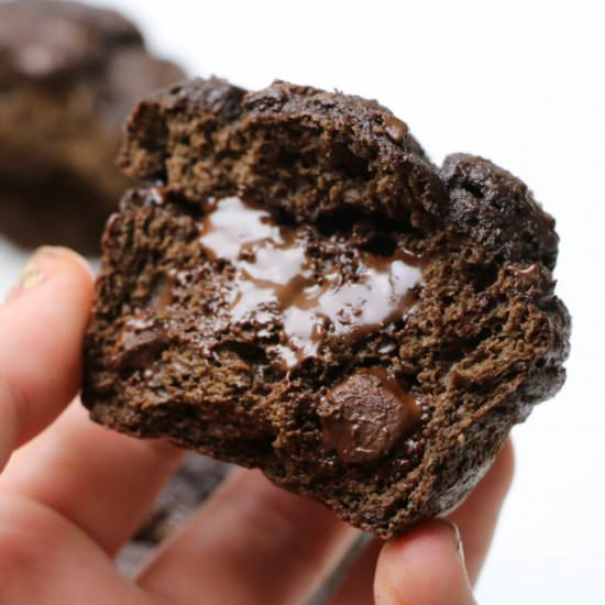 Protein Double Chocolate Muffins