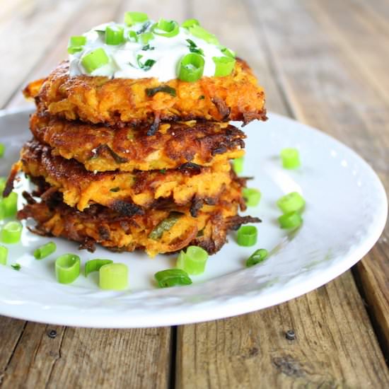 Parmesan Sweet Potato Cakes