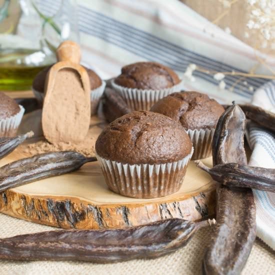 Carob & EVOO muffins