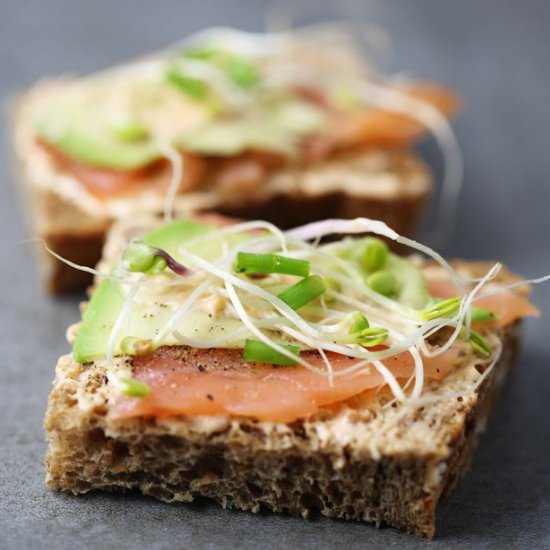 Smoked Salmon Sandwiches