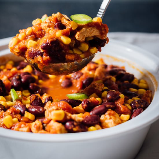 Quick and Easy Chicken Chili