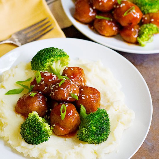 Honey Sriracha Meatballs