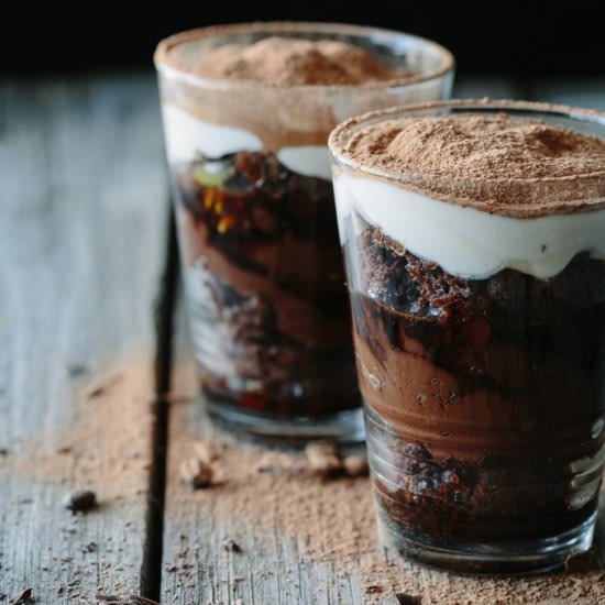 Chocolate Brownie Tiramisu 2 Ways