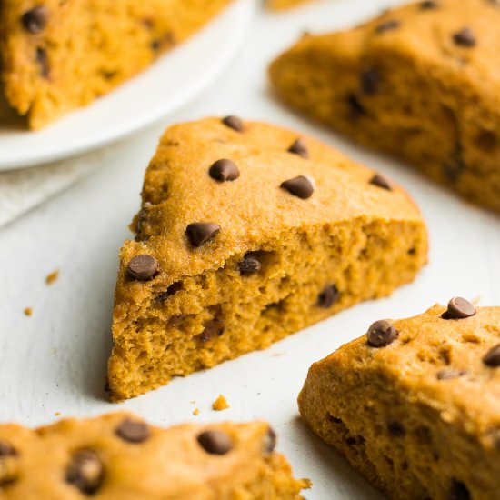 Pumpkin Chocolate Chip Scones