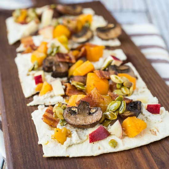 Ricotta Flatbread with Maple Pepita