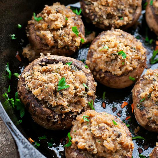 Classic Stuffed Mushrooms