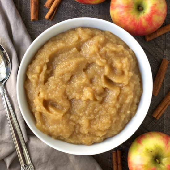 Homemade Caramel Applesauce