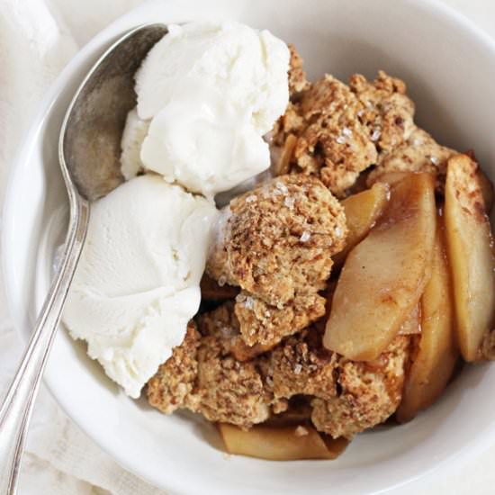 coconut oil apple cobbler
