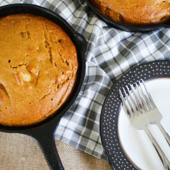 Pumpkin Apple Skillet Cake