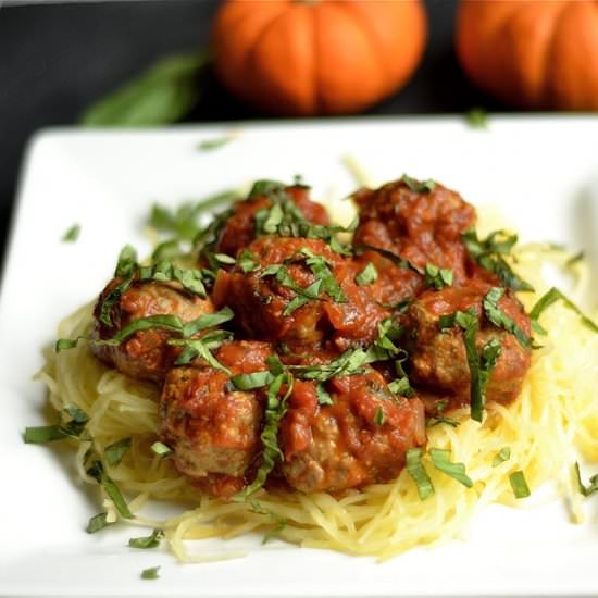 Pumpkin Tomato Basil Meatballs