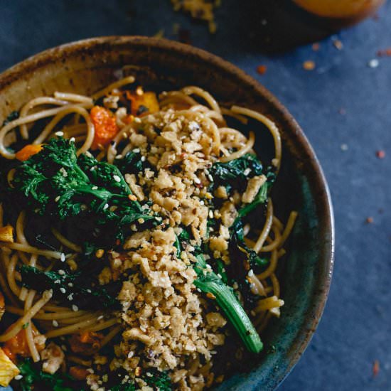 Creamy Almond Butter Fall Pasta