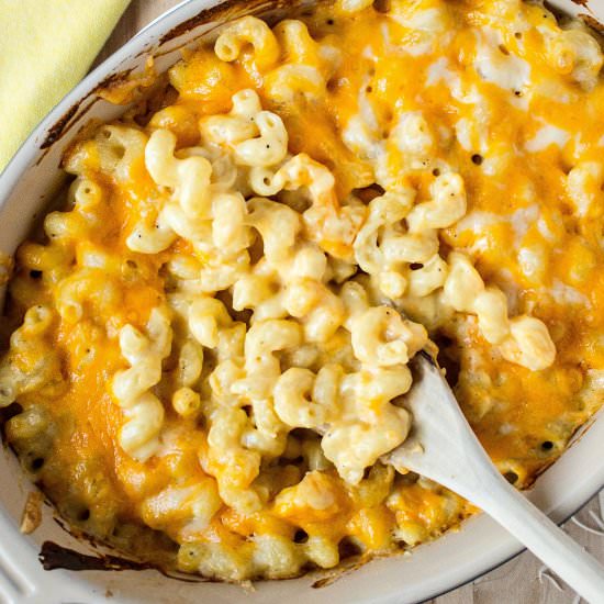 creamy baked mac and cheese